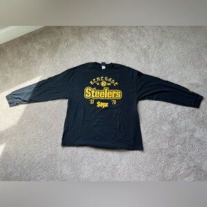 NFL Team Apparel | Pittsburgh Steelers | Long Sleeve Tee Renegade Graphic | 2XL